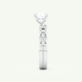 1.29 CT Round Cut Pave Lab Grown Diamond Bridal Set 18