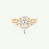 1.22 CT Oval Cut Lab Grown Diamond Bridal Set 1
