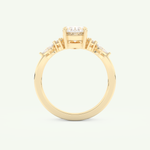 1.22 CT Oval Cut Lab Grown Diamond Bridal Set 5