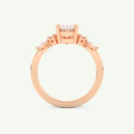 1.22 CT Oval Cut Lab Grown Diamond Bridal Set 11