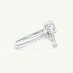 1.22 CT Oval Cut Lab Grown Diamond Bridal Set 14