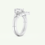 1.22 CT Oval Cut Lab Grown Diamond Bridal Set 16