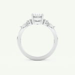 1.22 CT Oval Cut Lab Grown Diamond Bridal Set 17