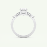 1.22 CT Oval Cut Lab Grown Diamond Bridal Set 17