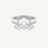 2.12 CT Oval Cut Solitaire Lab Grown Diamond Bridal Set 13