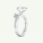 2.12 CT Oval Cut Solitaire Lab Grown Diamond Bridal Set 16