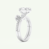 2.12 CT Oval Cut Solitaire Lab Grown Diamond Bridal Set 16