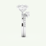 2.12 CT Oval Cut Solitaire Lab Grown Diamond Bridal Set 18