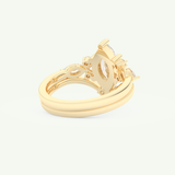1.08 CT Marquise Cut Lab Grown Diamond Bridal Set 3