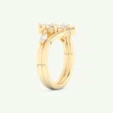 1.08 CT Marquise Cut Lab Grown Diamond Bridal Set 4