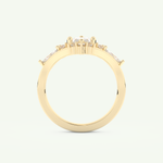1.08 CT Marquise Cut Lab Grown Diamond Bridal Set 5