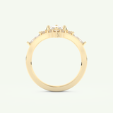 1.08 CT Marquise Cut Lab Grown Diamond Bridal Set 5