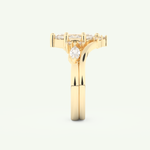 1.08 CT Marquise Cut Lab Grown Diamond Bridal Set 6
