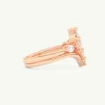 1.08 CT Marquise Cut Lab Grown Diamond Bridal Set 8