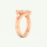 1.08 CT Marquise Cut Lab Grown Diamond Bridal Set 10