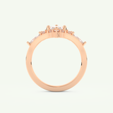 1.08 CT Marquise Cut Lab Grown Diamond Bridal Set 11