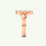 1.08 CT Marquise Cut Lab Grown Diamond Bridal Set 12