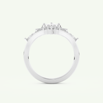 1.08 CT Marquise Cut Lab Grown Diamond Bridal Set 17
