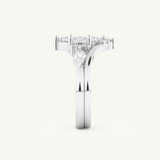 1.08 CT Marquise Cut Lab Grown Diamond Bridal Set 18