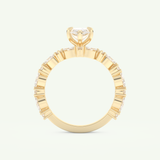 1.08 CT Marquise Cut Pave Lab Grown Diamond Bridal Set 5