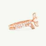 1.08 CT Marquise Cut Pave Lab Grown Diamond Bridal Set 8