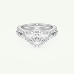 1.08 CT Marquise Cut Pave Lab Grown Diamond Bridal Set 13