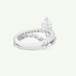 1.08 CT Marquise Cut Pave Lab Grown Diamond Bridal Set 15