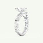 1.08 CT Marquise Cut Pave Lab Grown Diamond Bridal Set 16