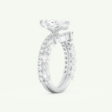 1.08 CT Marquise Cut Pave Lab Grown Diamond Bridal Set 16