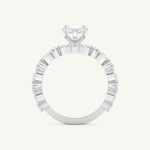 1.08 CT Marquise Cut Pave Lab Grown Diamond Bridal Set 17