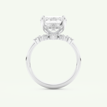 3.17 CT Emerald Cut Solitaire Lab Grown Diamond Bridal Set 17