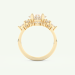 1.72 CT Princess Cut Lab Grown Diamond Bridal Set 5