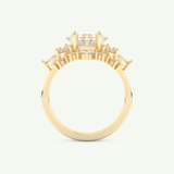 1.72 CT Princess Cut Lab Grown Diamond Bridal Set 5