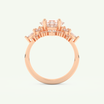 1.72 CT Princess Cut Lab Grown Diamond Bridal Set 11