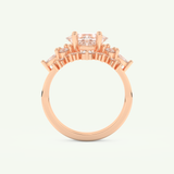 1.72 CT Princess Cut Lab Grown Diamond Bridal Set 11