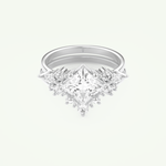 1.72 CT Princess Cut Lab Grown Diamond Bridal Set 13