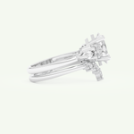 1.72 CT Princess Cut Lab Grown Diamond Bridal Set 14