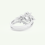 1.72 CT Princess Cut Lab Grown Diamond Bridal Set 15
