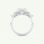 1.72 CT Princess Cut Lab Grown Diamond Bridal Set 17