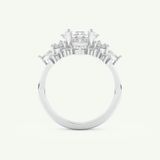 1.72 CT Princess Cut Lab Grown Diamond Bridal Set 17