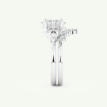 1.72 CT Princess Cut Lab Grown Diamond Bridal Set 18