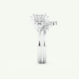 1.72 CT Princess Cut Lab Grown Diamond Bridal Set 18