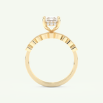 1.56 CT Radiant Cut Hidden Halo & Pave Lab Grown Diamond Bridal Set 5