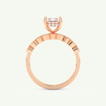 1.56 CT Radiant Cut Hidden Halo & Pave Lab Grown Diamond Bridal Set 11