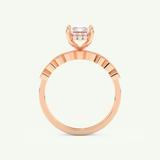 1.56 CT Radiant Cut Hidden Halo & Pave Lab Grown Diamond Bridal Set 11