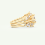 1.08 CT Marquise Cut Solitaire Lab Grown Diamond Bridal Set 2