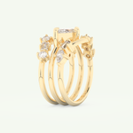 1.08 CT Marquise Cut Solitaire Lab Grown Diamond Bridal Set 4