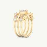 1.08 CT Marquise Cut Solitaire Lab Grown Diamond Bridal Set 4