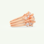 1.08 CT Marquise Cut Solitaire Lab Grown Diamond Bridal Set 8