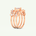 1.08 CT Marquise Cut Solitaire Lab Grown Diamond Bridal Set 10